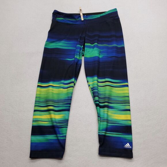 Adidas Climalite Athletic Running Pull On Pants Womens Size S Multicolor - Picture 2 of 9